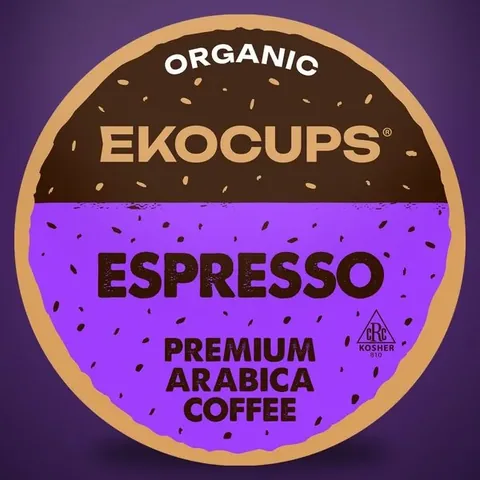 EKOCUPS organic fair trade espresso coffee pod packaging